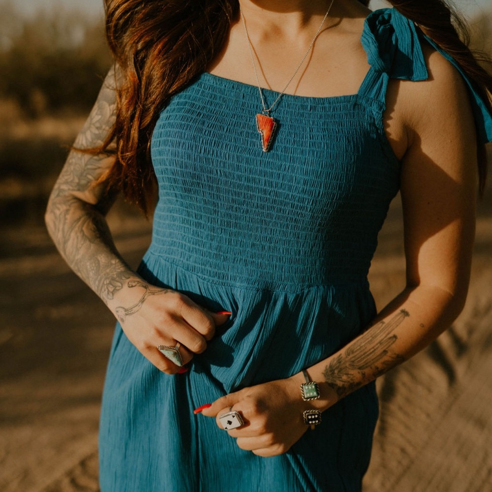 Shyanne Blue Midi Dress